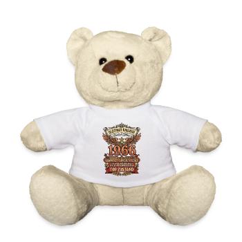 Oldtimer Baujahr 1966 Geburtstag Herren - Teddy - Weiß - Vorne