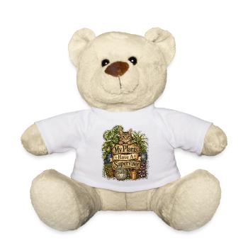 Mes plantes ont un chat superviseur - Nounours - blanc - Devant