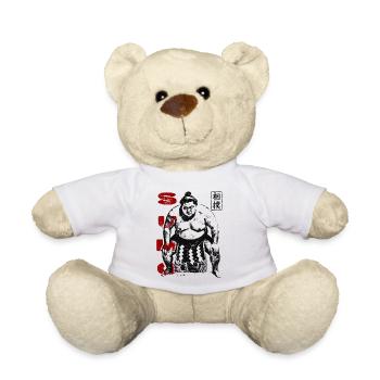 Traditioneller Sumo Ringer - Teddy - Weiß - Vorne