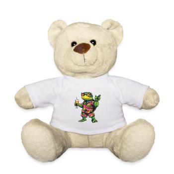 Turtle Comic Summer - Teddy Bear - white - Front