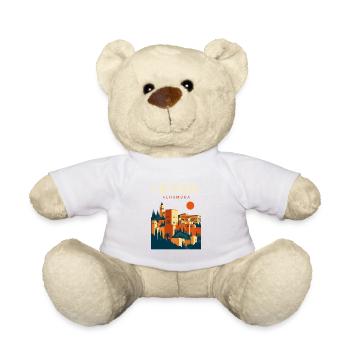 Granada Alhambra Travel Souvenir, Andalusia Spain - Teddy - Weiß - Vorne