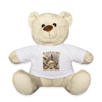 Chemise d’humour noir des plantes vénéneuses - Nounours - blanc - Devant
