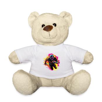 American Footballer Synthwave - Teddy Bear - white - Front