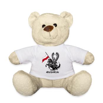 Husaria Polish Flag - Teddy Bear - white - Front