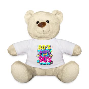 Bébé des années 80, les années 90 m’ont fait - Nounours - blanc - Devant