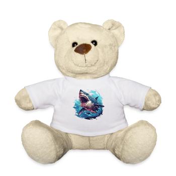 Grand requin blanc Grand requin blanc - Nounours - blanc - Devant
