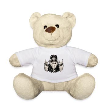 Rock, Rocker, Musique rock, Heavy metal, Rock Hand - Nounours - blanc - Devant