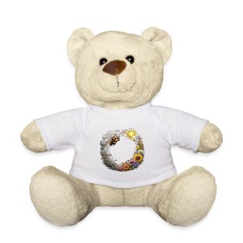 Biene Honig Imker Honigwabe Blumen Wiese Insekt - Teddy - Weiß - Vorne