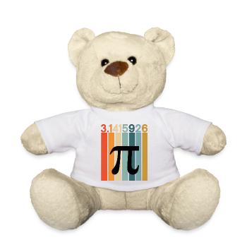 Nombres mathématiques du jour Pi - Nounours - blanc - Devant