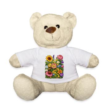 Bee Honey Beekeeper Honeycomb Insect Bee - Teddy Bear - white - Front