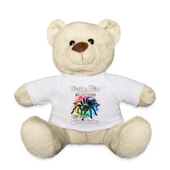 Girl Pinktoe Rosaffoot Tarantula - Teddy Bear - white - Front