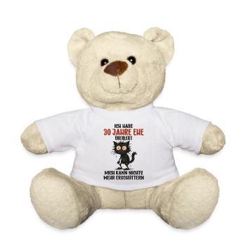 30. Hochzeitstag 30 Jahre verheiratet 30 Jahre Ehe - Teddy - Weiß - Vorne