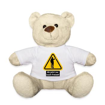 Ab jetzt nur noch Freizeit - Teddy - Weiß - Vorne