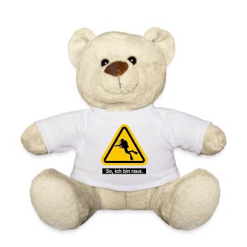 So, ich bin raus Taucher - Teddy - Weiß - Vorne