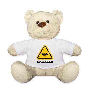 So, ich bin raus. Zeit für die Drohne - Teddy - Weiß - Vorne