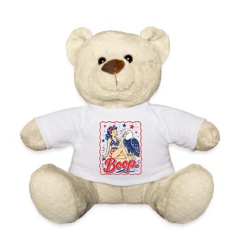 Boop Vintage USA Girl Eagle Patriotic - Nounours - blanc - Devant