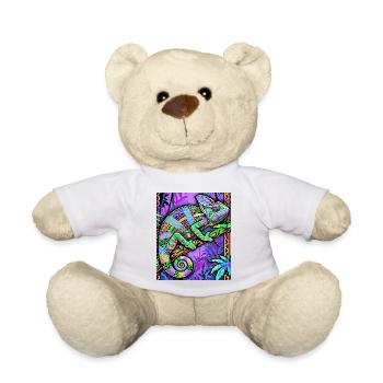 chameleon - Teddy Bear - white - Front