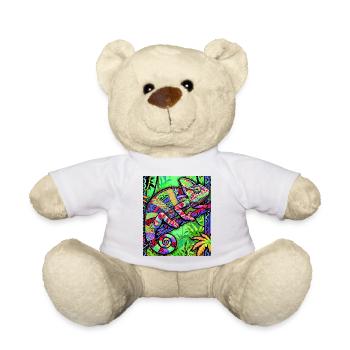 chameleon - Teddy Bear - white - Front