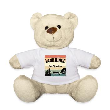 Landjunge im Herzen – Mein Zuhause - Teddy - Weiß - Vorne