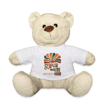 Supermom with sunbeams - Teddy Bear - white - Front