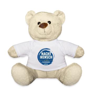 Nachtmensch – Zu 100% funktioniere später - Teddy - Weiß - Vorne