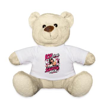 I'm marrying the others to drink here Bachelor Party bride - Teddy Bear - white - Front