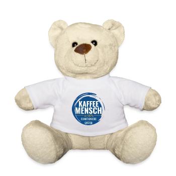 Kaffee Mensch – Zu 100% funktioniere ich später - Teddy - Weiß - Vorne