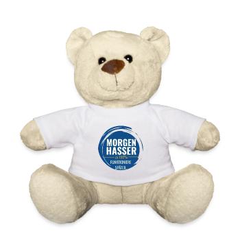 Morgenhasser – Zu 100% funktioniere später - Teddy - Weiß - Vorne