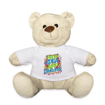 Mobile App Developer From Idea To Mobile Coding - Teddy Bear - white - Front