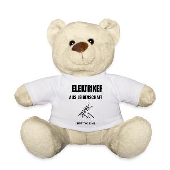Électricien passionné depuis le premier jour - Nounours - blanc - Devant