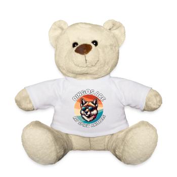 Funny Australian Wild Dog Sayings - Teddy Bear - white - Front