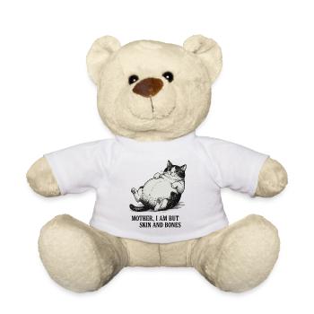 Moppelkatze Fette Katze - Teddy - Weiß - Vorne
