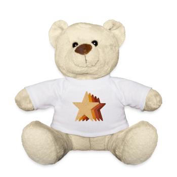 Star Star Stack Star Silhouette Stars - Teddy Bear - white - Front