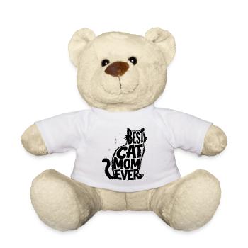 Best cat mom ever gift cat mom cat - Teddy Bear - white - Front