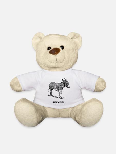 Liebenswert Stur. - Teddy - Weiß