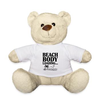 Beach Body Loading... - Teddy Bear - white - Front