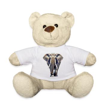Éléphant - Nounours - blanc - Devant