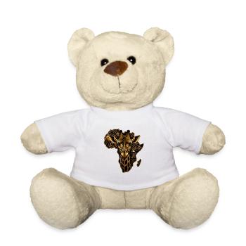 Giraffe Tribal Africa Gold - Nounours - blanc - Devant