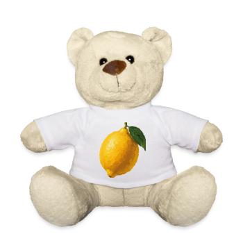 Citron dans des nuances de jaune - Nounours - blanc - Devant