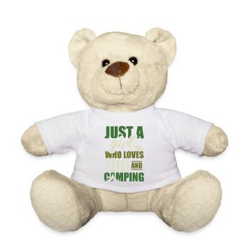 Just a girl who loves rats and camping - Teddy Bear - white - Front