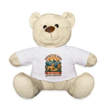 Chiens d’aventure – Golden Retriever Vintage Hiking - Nounours - blanc - Devant
