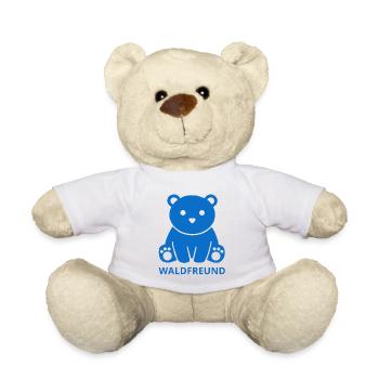 Minimalistisches Waldfreund Design - Teddy - Weiß - Vorne