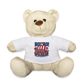 Norwegische Wikingerboot-Fanrallye - Teddy - Weiß - Vorne