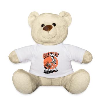 Ghetto Fit Skeleton Stroller - Teddy Bear - white - Front