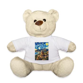 Klippschliefer in einer Sternennacht - Teddy - Weiß - Vorne