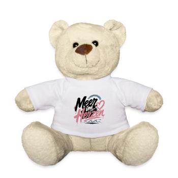 Mein Herz am Meer - Teddy - Weiß - Vorne
