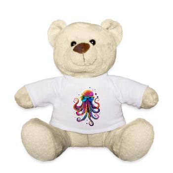 Pieuvre Pieuvre Pieuvre Calamar Mer Pieuvre mignonne - Nounours - blanc - Devant