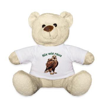 Nix wie raus Adler Outdoor - Teddy - Weiß - Vorne