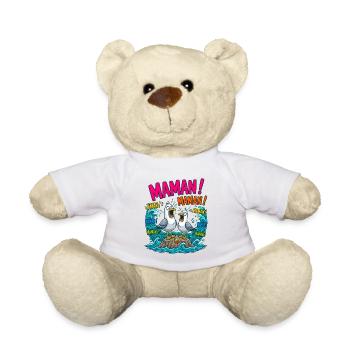 Maman Mouettes Qui Crient Humour - Nounours - blanc - Devant