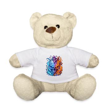 Crâne de Cristal Feu et Glace - Nounours - blanc - Devant